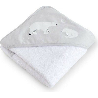 Bonjourbébé dětská osuška s kapucí 100x100cm Polaris Grey – Zboží Dáma