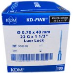 KD Medical Injekční jehla KD-Fine 22 G 0,7 x 40 černá 100 ks – Hledejceny.cz