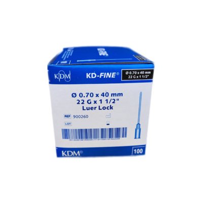 KD Medical Injekční jehla KD-Fine 22 G 0,7 x 40 černá 100 ks – Hledejceny.cz