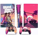 Polep na konzoli - PS5 SLIM diskovou verzi - Grand Theft Auto VI, TN-P5SDisc-0748 – Zboží Mobilmania