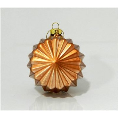 Eurolamp vánoční ozdoby skleněné polygonální v barvě bronzu 8 cm set 4 ks – Hledejceny.cz