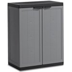 KETER Plastová skříň Jolly LOW Cabinet 9733 šedá – Zboží Dáma