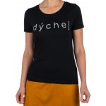 Lovemusic Dámské tričko tmavomodré Dýchej 1.2 – Zboží Dáma