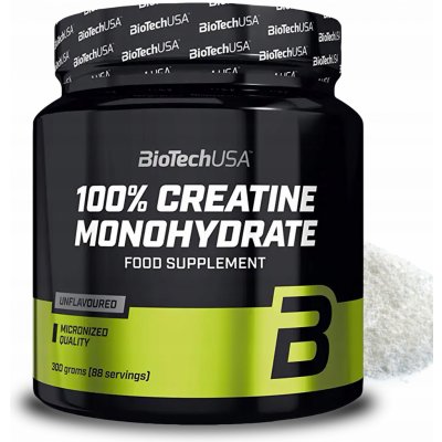 BioTech USA Creatine Monohydrate 300 g – Zbozi.Blesk.cz