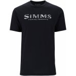 Simms tričko Shroud Fill Logo T-Shirt Black – Zboží Dáma