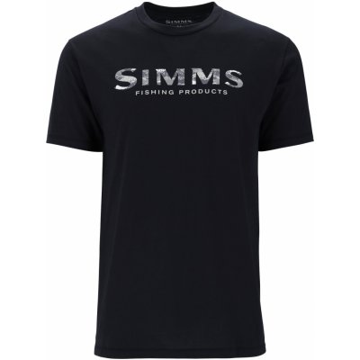 Simms tričko Shroud Fill Logo T-Shirt Black – Zboží Dáma