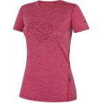 Zulu Merino 160 Short Heart vínová – Zboží Mobilmania