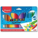 Maped Plastové pastely Color'Peps Plasticlean 24 barev trojhranné – Sleviste.cz