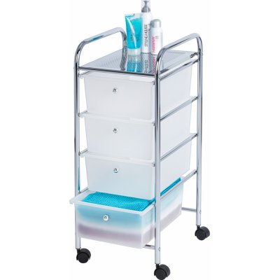 WENKO Koupelnový vozík se 4 úložnými boxy Messina – Zboží Mobilmania