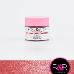 Roxy and Rich Prachová metalická barva Highlighter red sparkle 2, 5 g