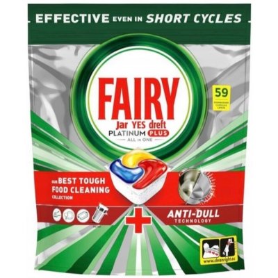 Fairy Platinum Plus All in1 kapsle do myčky citron 59 ks – Hledejceny.cz