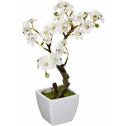 Atmosphera Umělá orchidej v bílé barvě, 26 cm