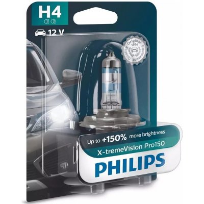 Philips X-tremeVision Pro150 H4 P43t-38 12V 60/55W 12342XVPB1 – Hledejceny.cz