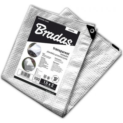 Bradas BR-PLC1003/3 plachta zakrývací vyztužená LENO CRISTAL 100g/m² 3 x 3m transparentní – HobbyKompas.cz