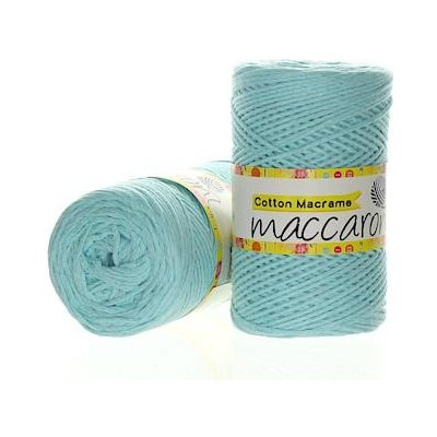 Maccaroni Cotton Macrame světle tyrkysová 09-405 – Zboží Dáma