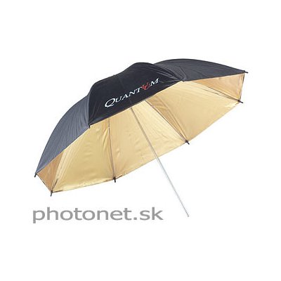 Quantuum studiový deštník zlatý 120 cm – Zboží Živě