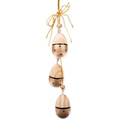 Dřevěná závěsná vajíčka sada 3ks IVA106 – Zboží Mobilmania