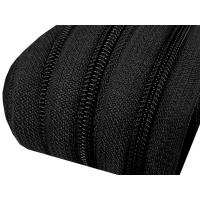 Nekonečný zip spirálový 3 mm metráž pro jezdce typu ASIC - černý – Hledejceny.cz