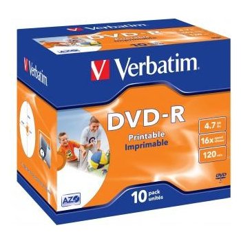 Verbatim DVD-R 4,7GB 16x, slim jewel, 10ks (43521)