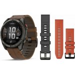 Garmin Fenix 8 PRO 51mm AMOLED Sapphire Carbon grey/Chestnut 010-03199-40 – Zboží Živě