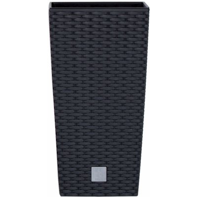 Prosperplast Květináč RATO SQUARE + vklad antracit 24 cm – Zboží Dáma