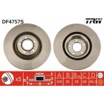 Brzdový kotouč TRW DF4757S