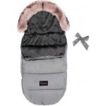 Baby Nellys STYLE 4 v 1 s kožešinkou a mašličkou 110 x 50 cm šedý – Zboží Dáma