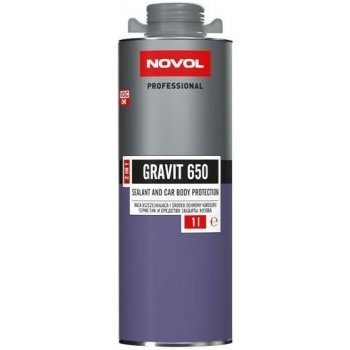 NOVOL GRAVIT 650 tmel karosářský + ochrana podvozků 2v1 šedý 1l