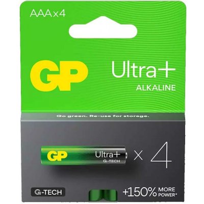 GP ULTRA PLUS AAA 4ks 1013124000 – Zboží Živě