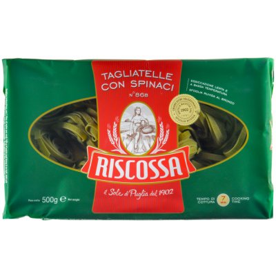 Pastificio Riscossa Tagliatelle spinaci špenátová hnízda RISCOSSA 0,5 kg