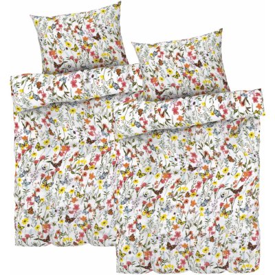 Livarno Home satén povlečení květiny 140x200 70x90 – Hledejceny.cz