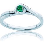Savicki prsten Secret Garden bílé zlato smaragd PI B SZMD 00119 – Zboží Mobilmania