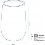 KELA Pohár Dots keramika šedohnědá KL-23601 – Zboží Mobilmania