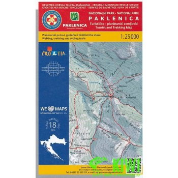 mapa Paklenica 1:25 t.