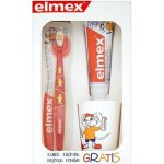 Elmex Kids zubní pasta 50 ml + zubní kartáček + kelímek na zubní kartáček dárková sada – Sleviste.cz