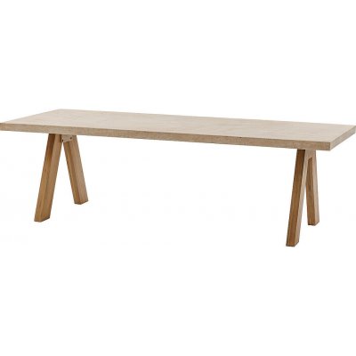 DEOKORK Zahradní jídelní stůl z akácie/cement RICHMOND 250x100 cm – Hledejceny.cz