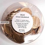 Delis zlaté čokoládové mince dóza 216 g – Hledejceny.cz