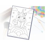 Radost v písku Šablona na pískování jednorožec na duze A4 210 x 297 mm – Hledejceny.cz