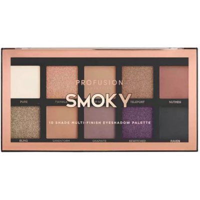 Profusion Cosmetics Smoky 10 Shade Multi-Finish Eyeshadow Palette – Hledejceny.cz
