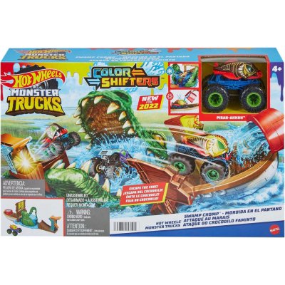 Mattel Hot Weels Monster Trucks color shifters zuřivý krokodýl HGV14TV