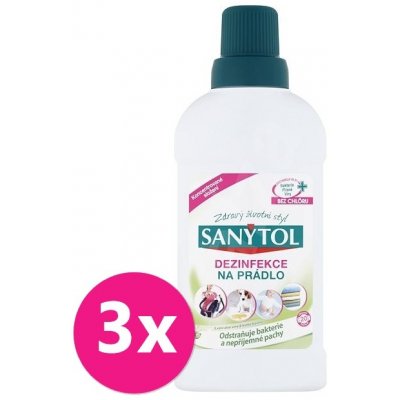 SANYTOL Dezinfekce na prádlo Aloe Vera 3 x 500 ml