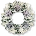 Laalu Věnec Stříbrná hvězda 30 cm – Hledejceny.cz