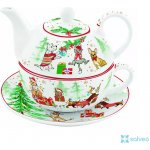 Easy life Porcelánová konvička s hrnkem Christmas Joy 350 ml – Zboží Dáma