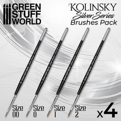 Kolinsky Brush Set - Silver Series (Green Stuff World) – Sleviste.cz