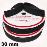 Pásek na suchý zip Háček a Smyčka set černý 30 mm balení 25 m – Hledejceny.cz