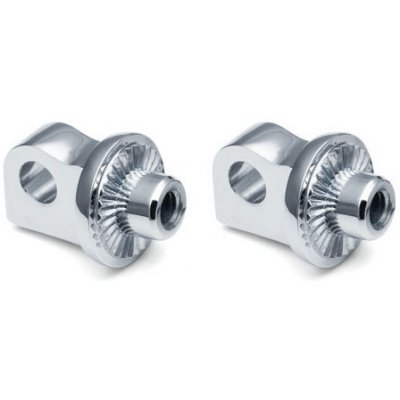 Kuryakyn, drážkované adaptéry na kolíky s vonkajším uchytením. adj. doraz. Chróm – Hledejceny.cz