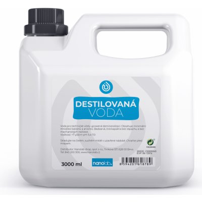 Nanolab Destilovaná voda 3 l – Sleviste.cz