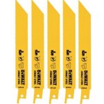 DeWALT DT2345 pilový plátek demoliční na dřevo s hřebíky a hliník pro aku mečové pily 152mm 5ks – Zboží Dáma