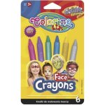 Obličejové barvy Colorino 6 ks metalické – Zbozi.Blesk.cz