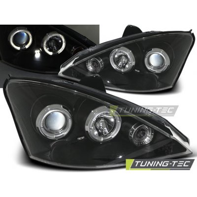 Tuning-Tec Přední čirá světla Ford Focus I (2001 - 2004) - černé - Angel Eyes – Hledejceny.cz